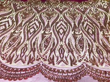 2022 Высококачественные африканские кружевные ткани/Французская сетка, вышивка, блестки, тюль, кружевная ткань для Нигерийского свадебного платья J1667