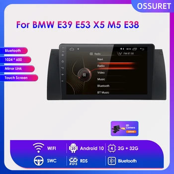 9-Дюймовый Экран Автомобильного Радио Android Мультимедийный Плеер 2 Din MP5 MP3 Стерео Аудио FM GPS Bluetooth WiFi для BMW E39 Серии 5x5 E53 M5