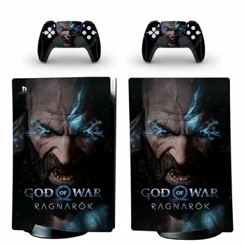 Цифровая наклейка God of War PS5, наклейка-наклейка для консоли и 2 контроллеров, виниловая наклейка для PS5