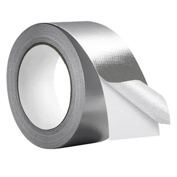 Лента из алюминиевой фольги из стекловолокна (толщиной 5,9 Мил), высокотемпературная изоляционная клейкая металлическая клейкая лента, 1 упаковка