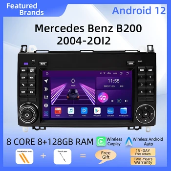 Android 12 Автомагнитола Для Mercedes Benz B200 Vito W639 Viano B Class W169 W245 WiFi 4G Мультимедийное Аудио Головное Устройство Стерео Экран