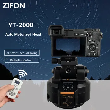 ZIFON YT-2000 AI Smart Face с моторизованным поворотным стабилизатором панорамной головки для камер смартфонов весом 2 кг