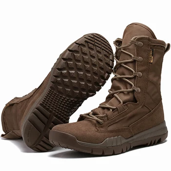 Мужские тактические ботинки, нескользящие износостойкие военные ботинки, армейские ботинки для пустыни, походная обувь, армейские ботинки, мужская обувь, новинка