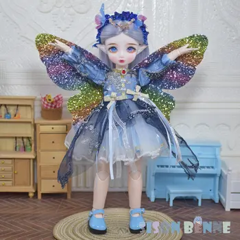 Кукла SISON BENNE 1/6 BJD, мини-кукла для милой девочки с одеждой, обувью, париками, обновленным макияжем.