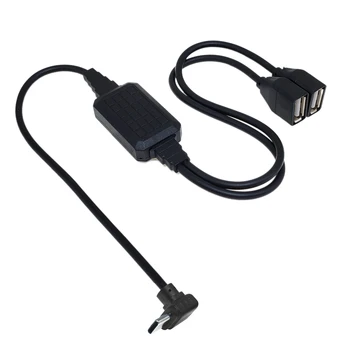 1 штекер 2 штекера USB C-type OTG, кабель расширения и распределения данных, адаптер для загрузки, отклоняющий преобразователь
