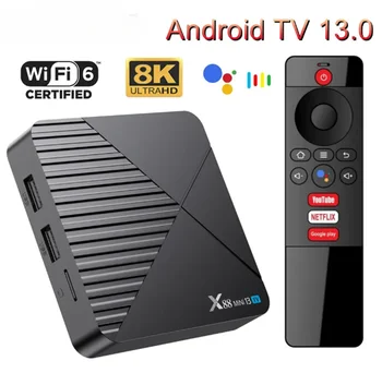X88 MINI 13 ATV Smart TV Box RK3528 Android 13,0 2,4 G/5G Двойной Wifi6 HD 8K Медиаплеер для Декодирования видео 4 ГБ 64 ГБ Телеприставка