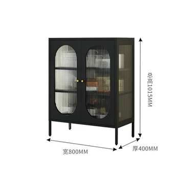 Кухонный шкаф из скандинавской стали Changhong Glass для кухонной мебели Для дома Креативный свет Роскошь