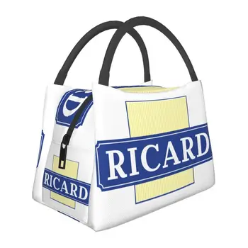 Марсель Франция Ricard Изолированная сумка для ланча для женщин, портативный термосумка-холодильник для ланча, пляжный кемпинг, путешествия