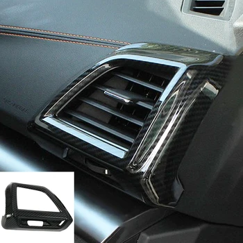 2ШТ Передняя крышка вентиляционного отверстия кондиционера, рамка для крышки, наклейки с блестками из углеродного волокна, автомобильные аксессуары для Subaru Forester SK 19-21