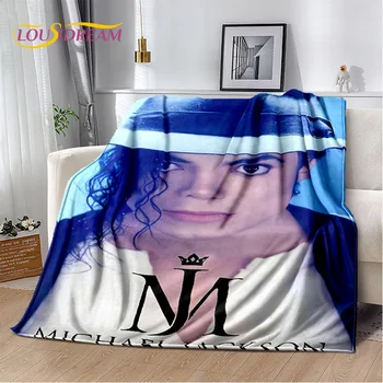 Майкл Джексон, король поп-музыки, 3D Мягкое плюшевое одеяло, фланелевое одеяло, плед для гостиной, спальни, кровати, дивана, детей для пикника