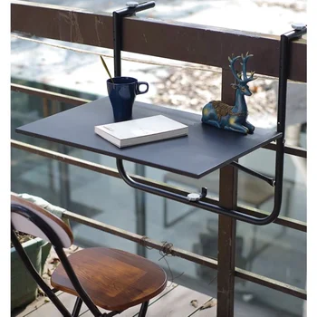 Простой современный стол для ноутбука, Подвесной компьютерный стол на балконе, Складное хранилище, безопасный и стабильный стол для ноутбука в домашнем офисе
