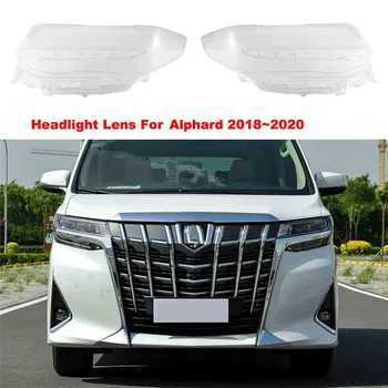 Линза передней правой фары автомобиля для Toyota Alphard 2018-2020 Замена стекла лампы головного света автомобиля Прозрачная лампа Авто