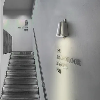 стиль лофт наружная дверная головка из литого алюминия, настенный светильник в виде подковы, винтажный, для входа в коридор и на улицу, балконный прожектор