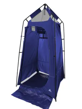 Походный душ и хозяйственная палатка на 1 человека, синяя, на 1 комнату, многофункциональная, регулируемый и большой размер для удобства переноски
