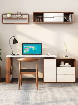 Компьютерный стол простой современный угловой стол для спальни, книжный шкаф, письменный стол, мебель для кабинета