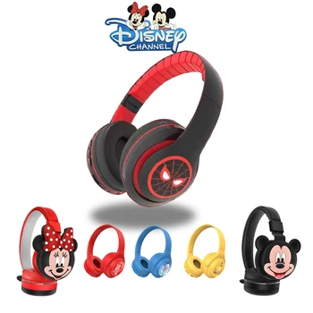Новый Disney Stitch Mary Cat Minnie Mickey Высококачественные Bluetooth Наушники Складные Беспроводные Наушники Аниме Мультфильм Подарки 2023