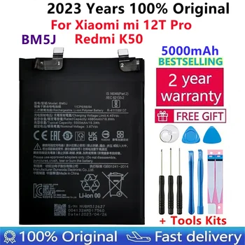100% Оригинальный Высококачественный Новый Сменный Аккумулятор 5000mAh BM5J Для Xiaomi Mi 12T Pro Redmi K50 Оригинальные Аккумуляторы Для Телефонов Bateria
