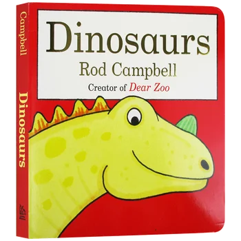 Динозавры, Род Кэмпбелл, Детские книжки для детей 1, 2, 3 лет, английская книжка с картинками, 9781481449854