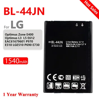 BL-44JN BL 44JN Литий-ионный Аккумулятор мобильного телефона для LG P970 E730 P690 P693 E510 C660 p698 c660 ms840 L5 E610 E730 E400 Batteria