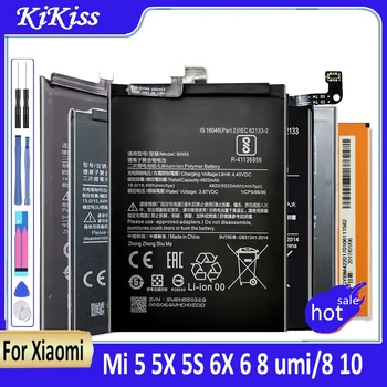 Аккумулятор для Xiaomi Mi 5 5X 5S 6 6X 8 Lite 9 SE 9T Pro 10 Pocophone F1 Mix 2 2S 3 Литиевая Батарея BN31 BM22 BM4E BM3L BM3E BP40