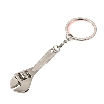 Брелок 367D из цинкового сплава для творчества, мини-разводной ключ для цепочки ключей, реалистичная модель станка, гаечный ключ для Key Chai