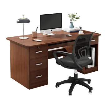 Офисный верстак, комбинация письменного стола и стула, минималистичный современный письменный стол, настольный компьютерный стол