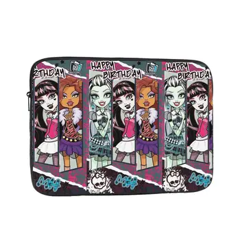 Чехол Для ноутбука, милая сумка для планшета Monster High, аниме 12 13 15 17 дюймов, противоударный чехол, сумка