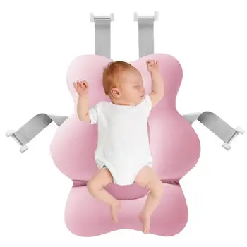Душевая кабина для новорожденных, нескользящая складная накладка для детской ванны, сиденье для ванны для новорожденных, поддерживающая подушка для детской ванны, мягкая подушка