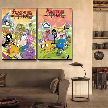 Плакат A-Adventures T-Time, самоклеящийся художественный плакат, наклейка из крафт-бумаги в стиле ретро, винтажная декоративная роспись 