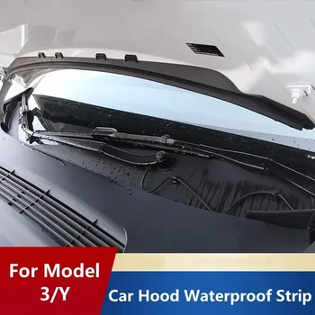 Пылезащитная прокладка переднего капота для автомобильных аксессуаров Tesla Model Y 3 Защитная прокладка для воды 2023 Защитная крышка воздухозаборника