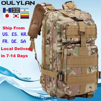 Oulylan 900D Нейлоновый Военный Тактический рюкзак объемом 30 л / 50 л, Мужские походные Водонепроницаемые рюкзаки, Армейская Походная Походная Охотничья сумка на открытом воздухе