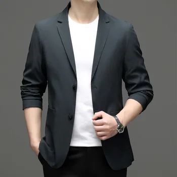 5874-R-мужской модный повседневный хлопковый корейский мужской свободный костюм на заказ с коротким рукавом
