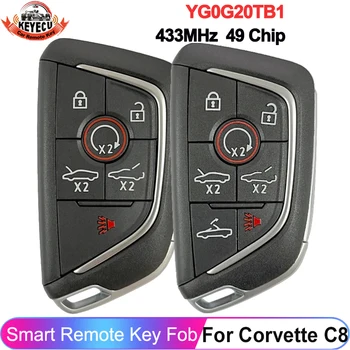KEYECU Для Chevrolet Corvette C8 2020 2021 2022 YG0G20TB1 Remote Smart P/N: 13538852 13545155 13538851 13538850 Ключ 433 МГц СПРОСИТЬ