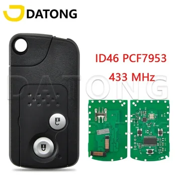 Datong World Автомобильный пульт дистанционного управления для Honda CRV ID46 PCF7953 433 МГц Заменить смарт-карту