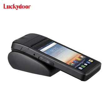 Luckydoor M500 PDA Android портативный сканер штрих-кода pda мобильный терминал Android с 58-миллиметровым принтером чеков