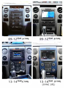12,1-Дюймовый Экран Tesla Android Автомобильный Радиоприемник Для Ford Raptor 2009-2014 Для Ford F150 XLT 2013 2014 F150 GPS Мультимедийный Видеоплеер