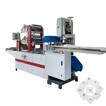 Машина для печати бумажных салфеток 40x40, Полностью Автоматическая линия по производству небольших рулонов туалетной бумаги