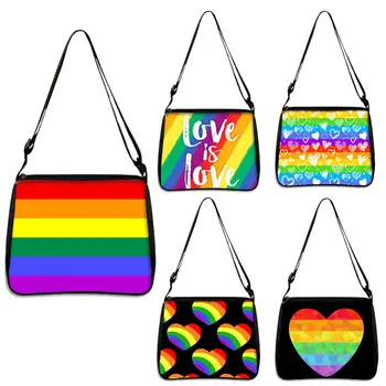 2021, сумка-тоут с принтом радужного флага, женская сумка-тоут в стиле харадзюку, сумка для покупок на плечо для девочек, женская холщовая сумка