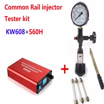 Кавиш! Комплект для тестирования форсунок Common Rail KW608 дизельный USB-тестер форсунок и S60H тестер форсунок Common Rail