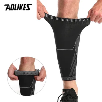 AOLIKES 1 шт. компрессионный рукав для икр, Баскетбольная волейбольная поддержка, эластичные гетры для велоспорта, футбольный спортивный рукав для ног