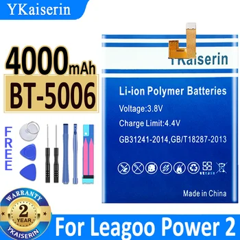 Аккумулятор YKaiserin 4000 мАч Bt-5006 Bt 5006 для аккумуляторов LEAGOO Power 2 Pro Power2 Pro + бесплатные инструменты