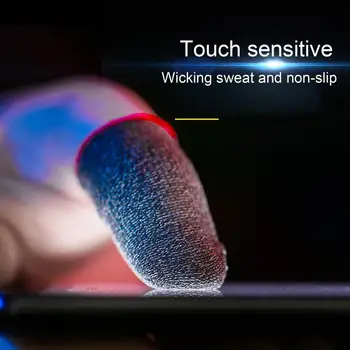 Игровые подставки для пальцев Улучшают игровой опыт благодаря тонким рукавам для пальцев, высокоточным противоскользящим перчаткам для мобильных игр Touch