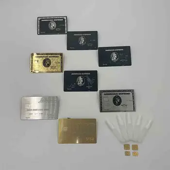 4428 лазерная резка усовершенствованной изготовленной на заказ высококачественной кредитной карты с магнитной полосой из черного металла