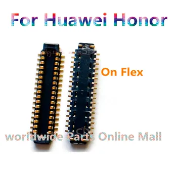 Разъем для подключения ЖК-дисплея Flex FPC Connector Jack Для Huawei Honor 10X X10 Max Y9A X10MAX Mate 30 Mate30 5ipro Lite На Плате 34Pin