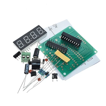 AT89C2051 Цифровые 4-битные электронные часы Electronic Production Suite DIY Kit