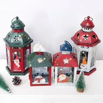 Рождественский держатель, подсвечник Tealight, Подвесной фонарь, украшение для канунного декора