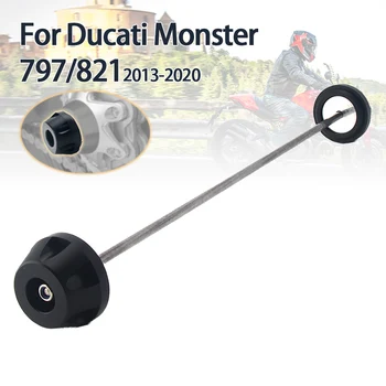 Для Ducati Monster 797/ + (Плюс) Monster 821 Темный/Стелс/Полосатый Мотоцикл Передняя и Задняя Ось Вилка Протектор Колеса Аварийный Слайдер