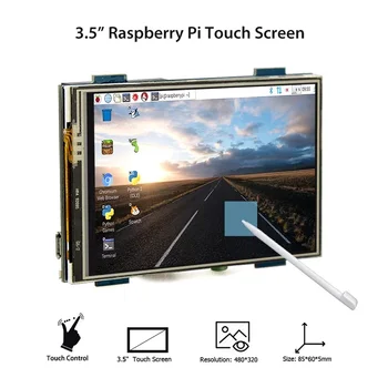 Портативный ЖК-дисплей с сенсорным экраном Elecrow 3,5 дюйма, совместимый с HDMI, 480 * 320, Поддерживает Raspbian / Ubuntu/ Kali Linux