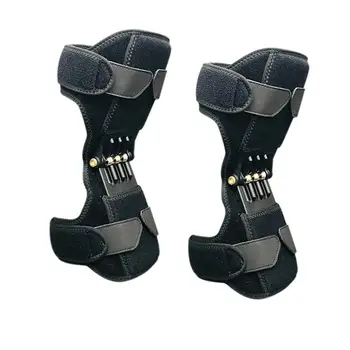 2 шт., мощные наколенники для поддержки суставов, наколенники для ремня для коленной чашечки, силовые подъемники, пружинная защита от отскока, бандажная поддержка