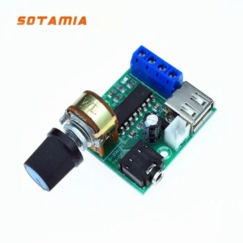 SOTAMIA LM4863 Усилитель Мощности Аудиоплата 5Wx2,0 Стереоусилитель Звука Мини Домашний Усилитель Постоянного Тока 5 В USB Источник Питания